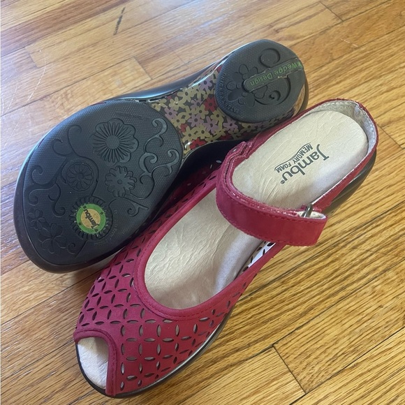 Jambu Women's Red Sandals 6.5 - Picture 3 of 4